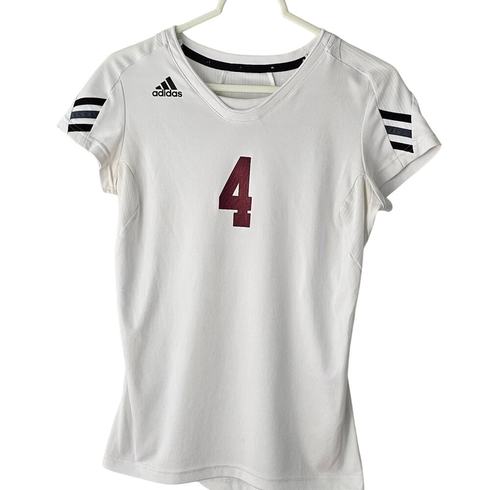 Women's Vintage Short sleeve Adidas Wentworth Military Academy athletic shirt M